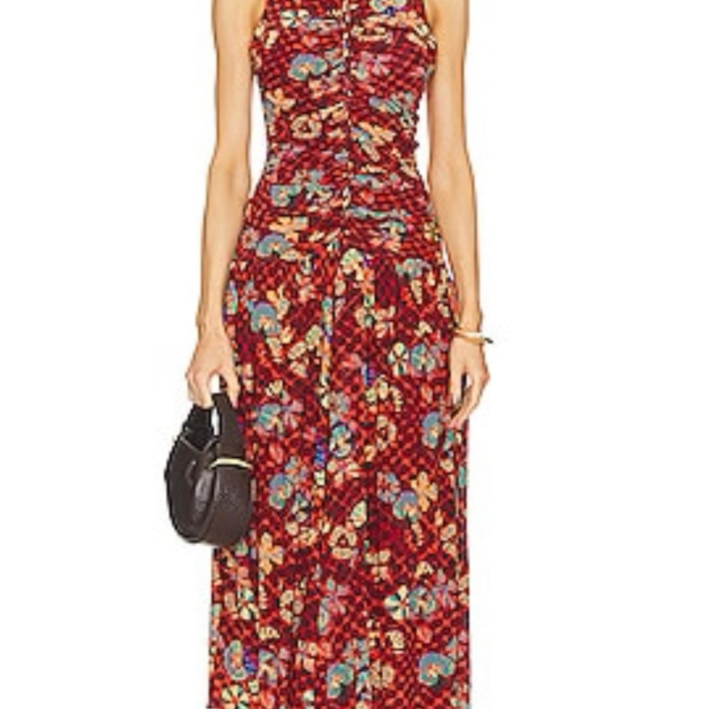 New with Tags. Ulla Johnson Flora Midi Dress. Oasis Print. Size Small